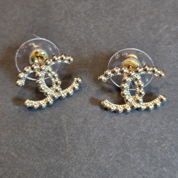 CHANEL Jewelry - #37 - Chanel earrings Coco mark metal L22C